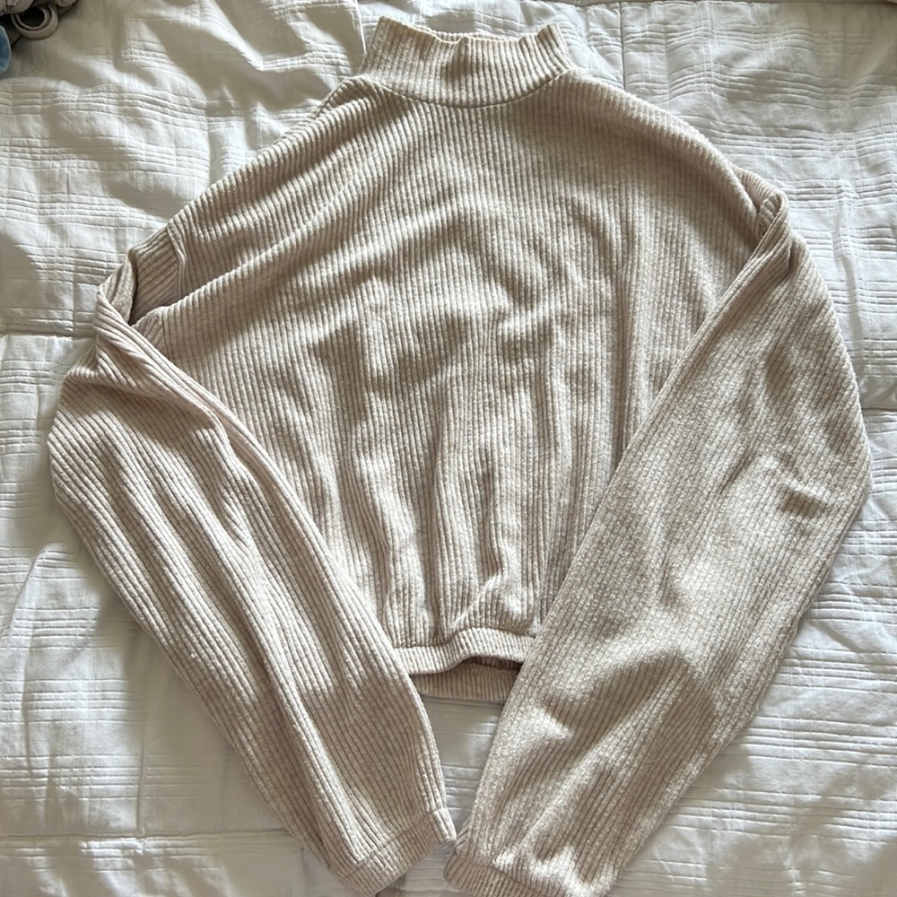 Garage cream colored turtleneck sweater